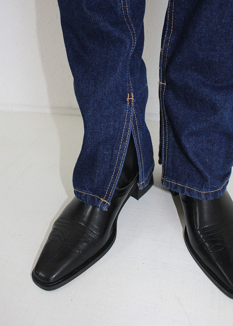 basic stitch western boots (30-50)
