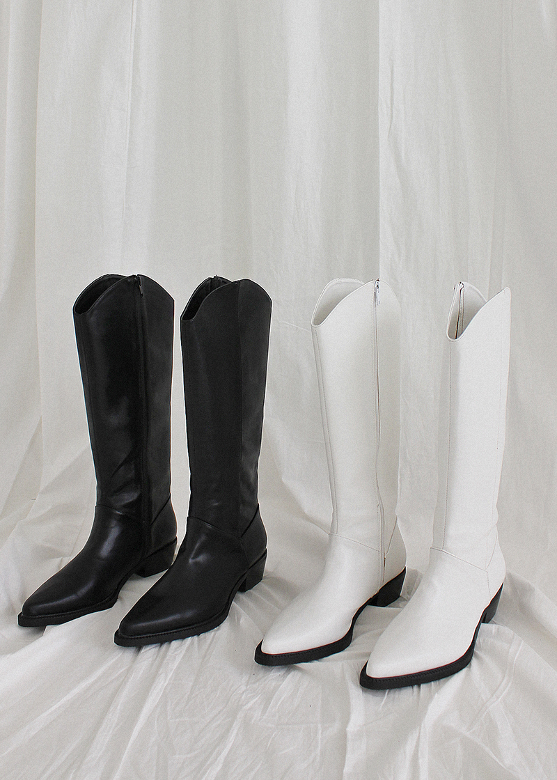 western knee-high boots (2c)