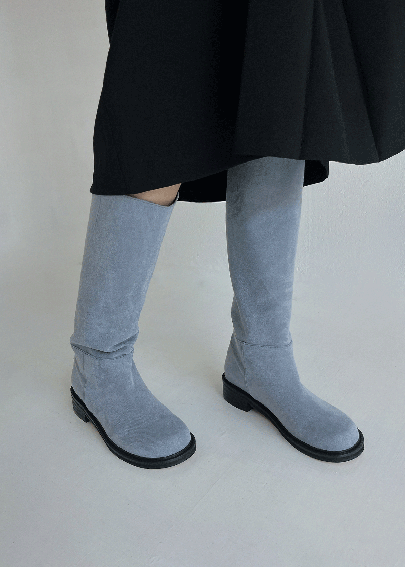 suede round long boots (3c)