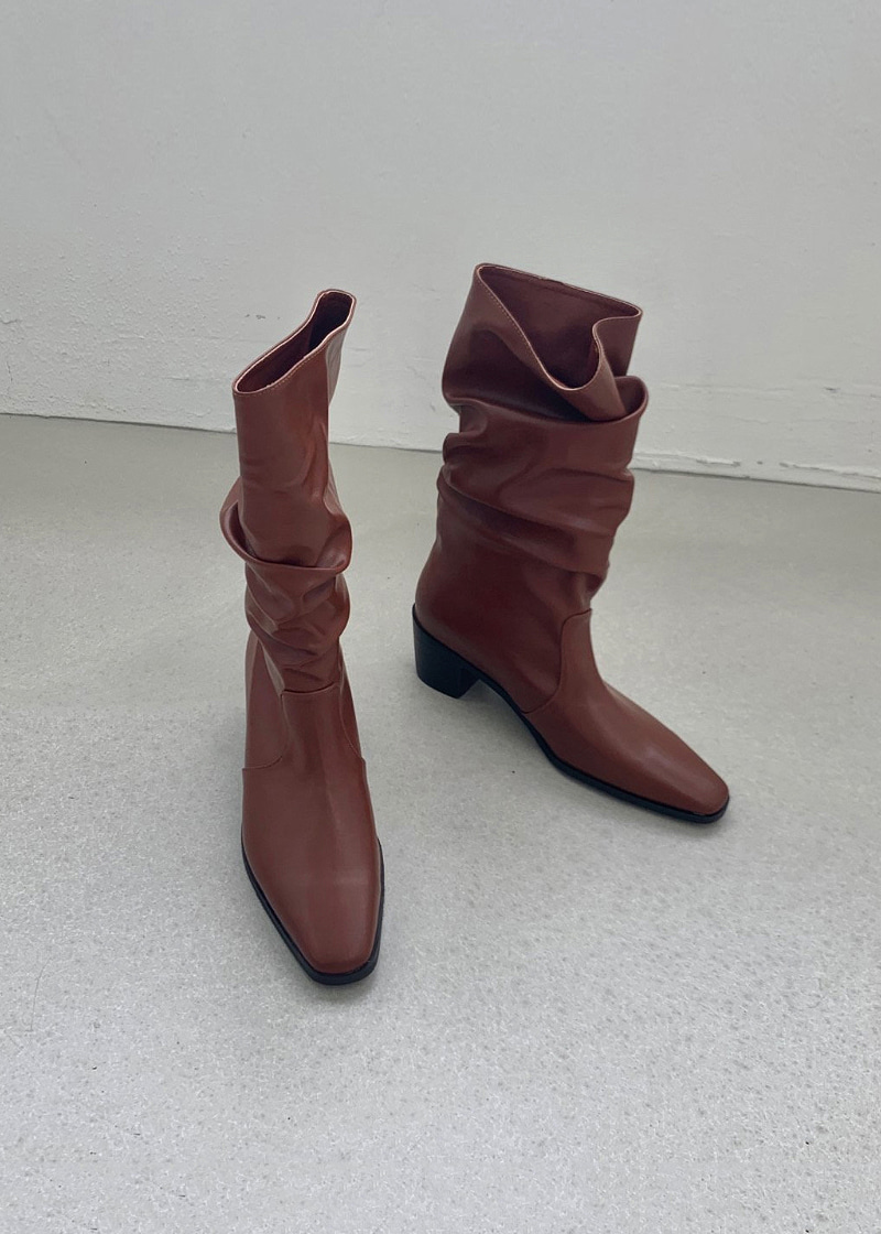 natural wrinkle boots (2c)
