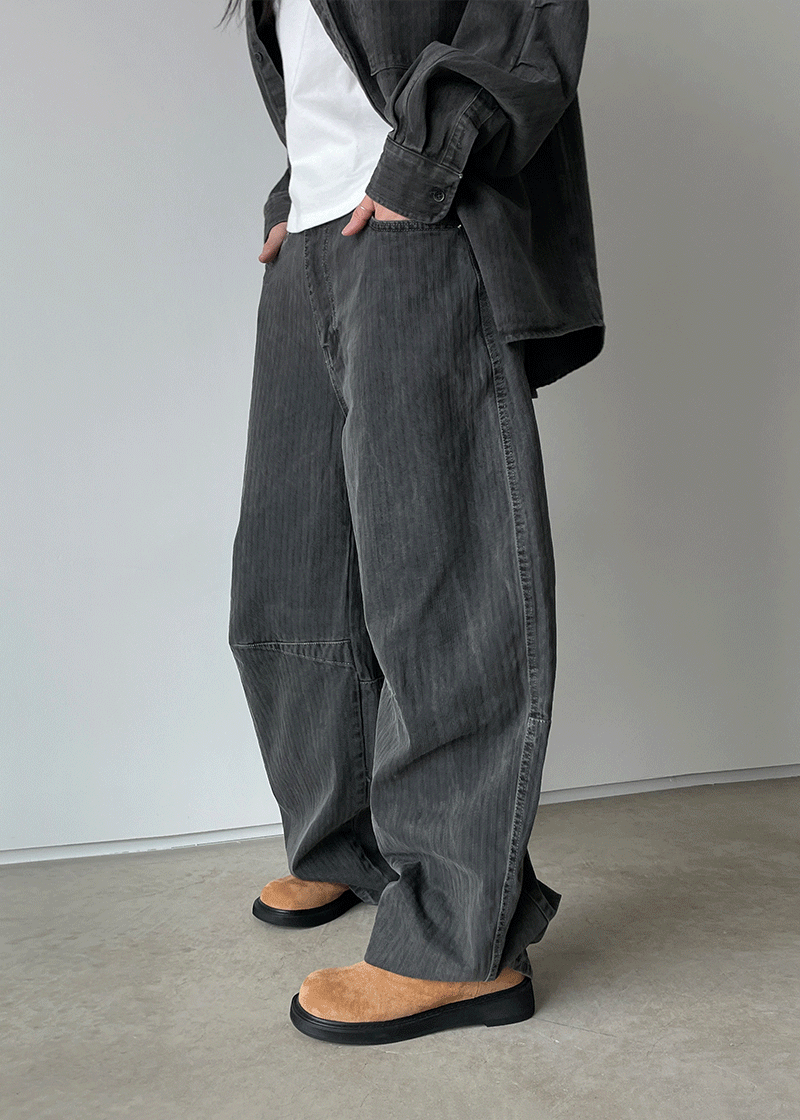 [unisex] pigment volume wide pants (4c)