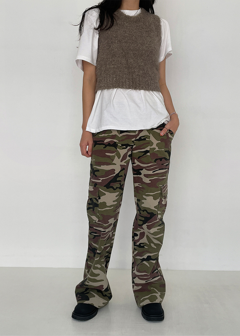 camouflage boots cut pants